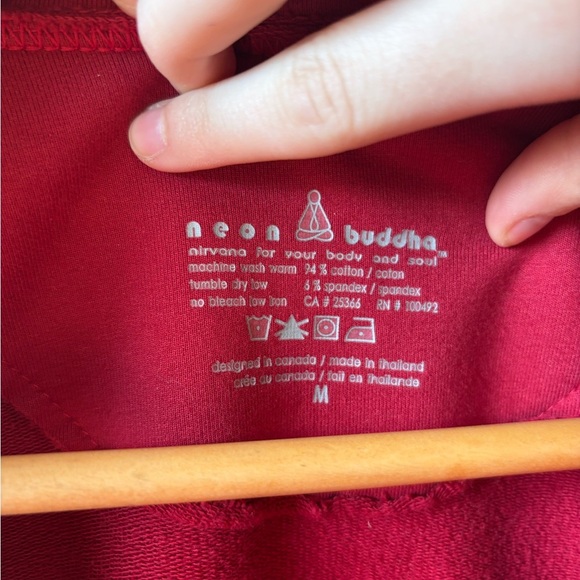 Neon Buddha Red Button Up Jacket - Picture 8 of 10